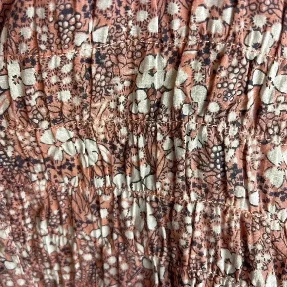Pilcro for Anthropologie Button Down Floral Ruched Top Size S - Picture 4 of 9